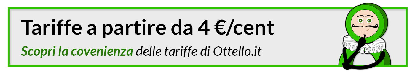 Tariffa unica Nazionale - senza fasce orarie da 4 €/cent al minuto